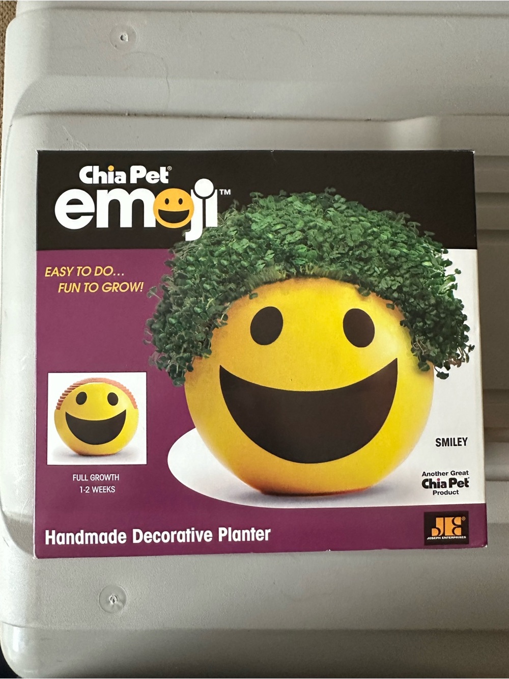 Emoji Smiley Handmade Decorative Planter - Yellow